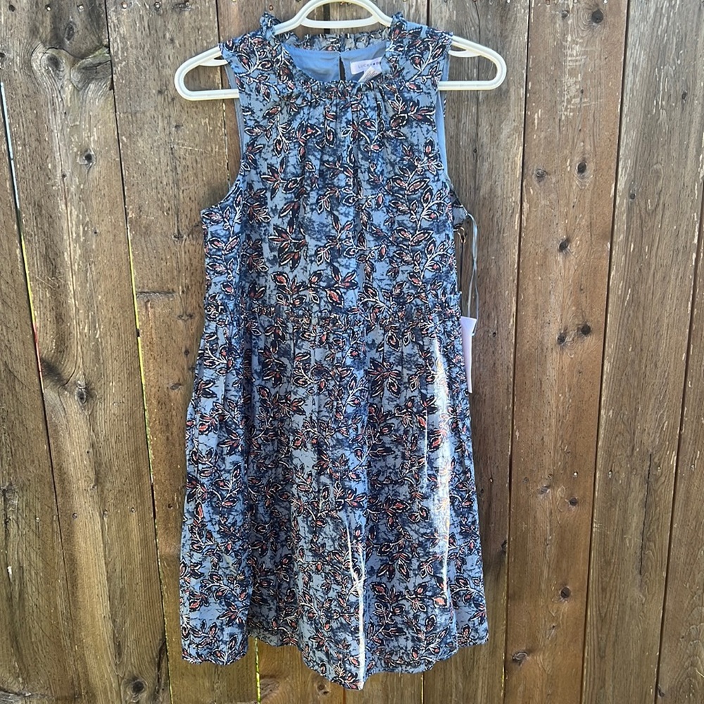 Lucky Brand XS floral women’s mini  dress new with tags